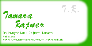 tamara rajner business card